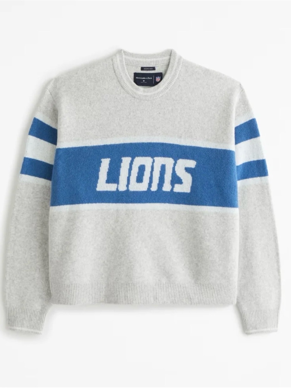 Abercrombie Detroit Lions Crew Sweater